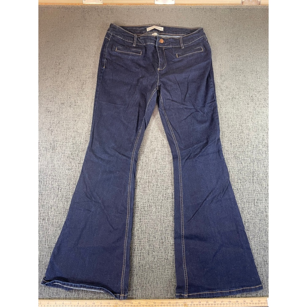 Est. 1946 Denim Modern Flare Jeans Dark Wash Indigo‎ Blue Womens Size 14